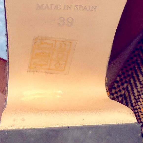 Free People Demi Platform Sandals Tan Leather Boho Sz 39 - Picture 9 of 9